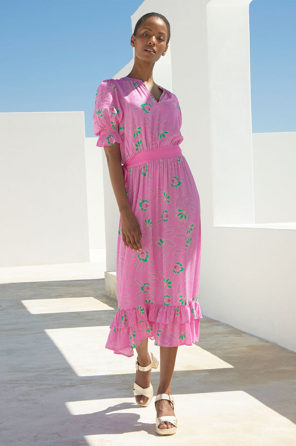 Melanie EcoVero™ Dress | Waterlily Pink