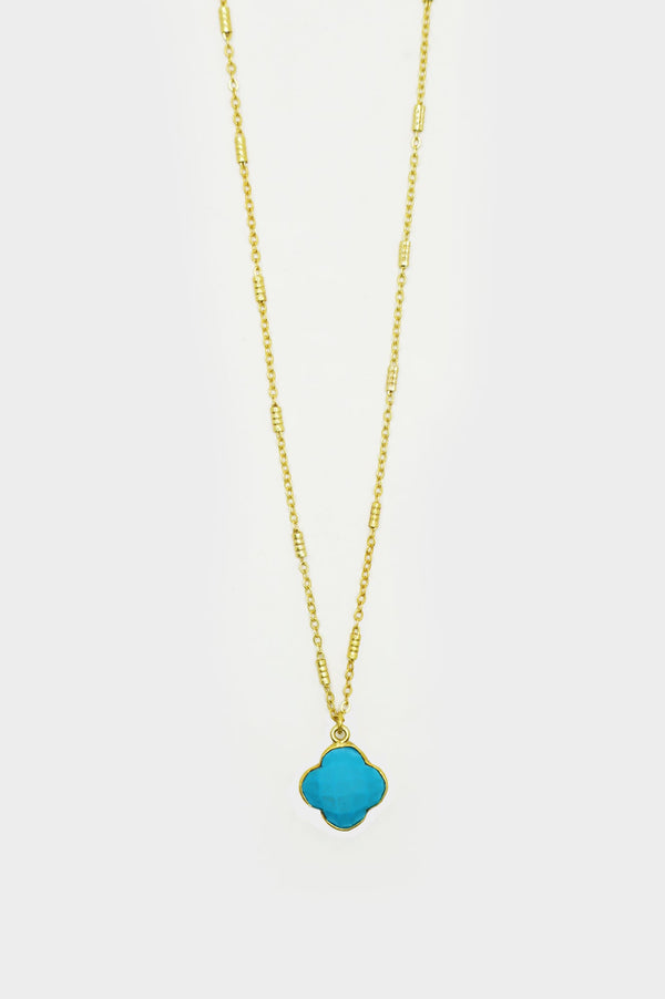 Clover Necklace | Turquoise