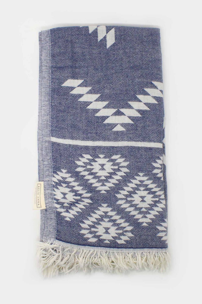 Pestemal Greek Absorbent Towels | Navy