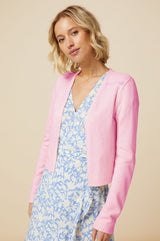 Edge To Edge Cardigan | Pale Pink