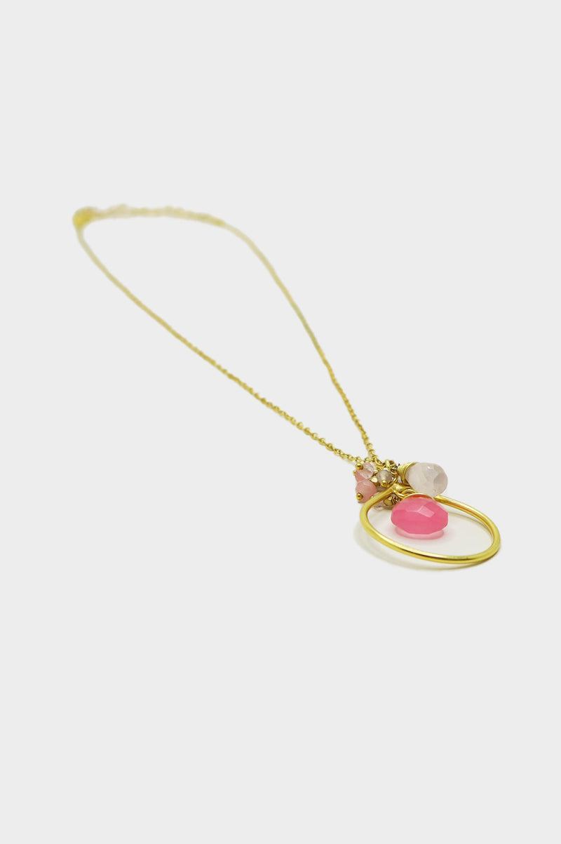 Willow Necklace | Pink Gemstones