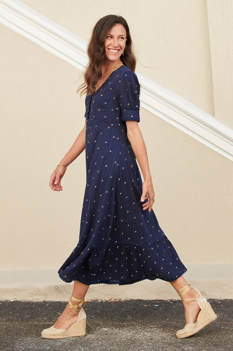 Poppy-Embroidered-Cotton-Dress-Navy