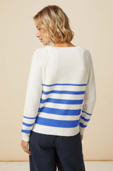 Rhia Jumper | Stripe Ivory/Blue