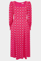 Iyla-Dress-Geo-Bright-Pink