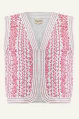 Nola Quilted Gilet | Lily Line Pink
