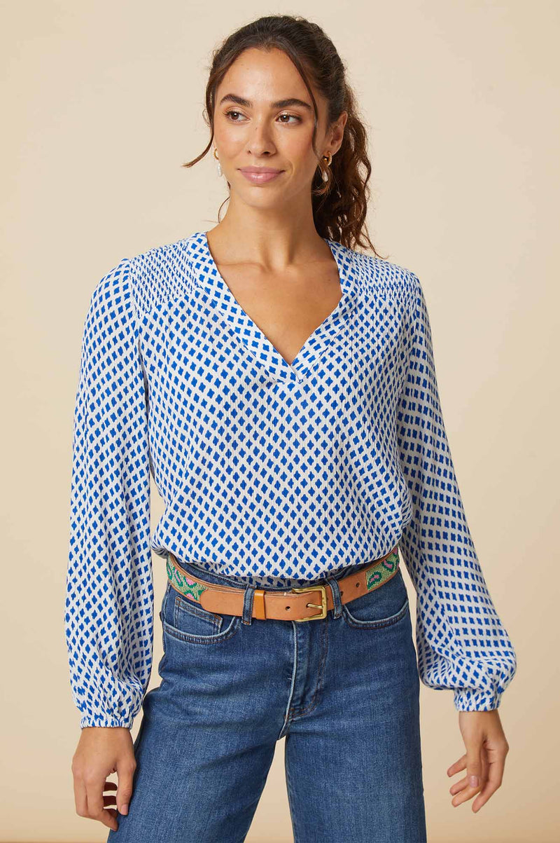 Clea Blouse | Blue