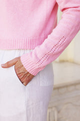 Edge To Edge Cardigan | Pale Pink