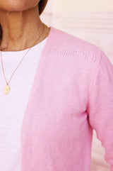 Edge To Edge Cardigan | Pale Pink