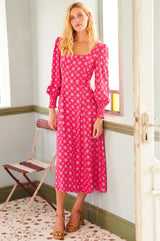 Iyla-Dress-Geo-Bright-Pink