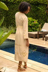 Matilda-Embroidered-Kaftan-Sand/Gold