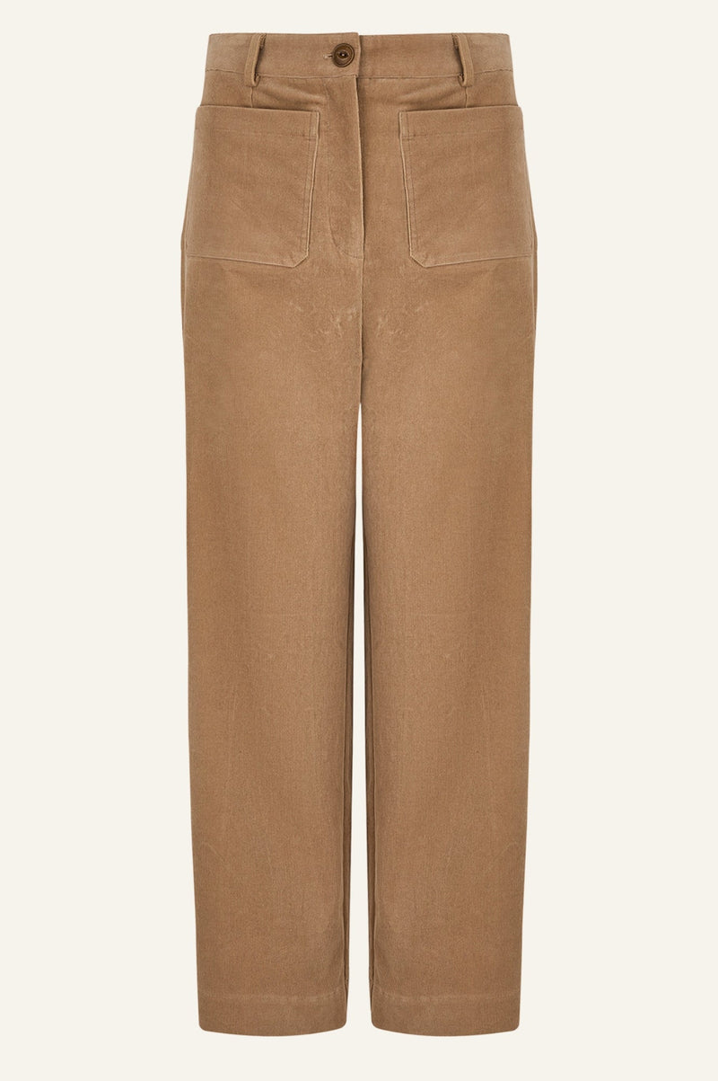 Kendal Cropped Corduroy Trouser | Camel