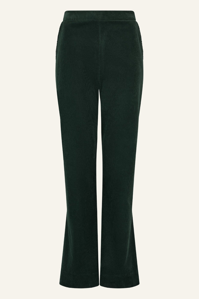 Juliette Stretch Corduroy Trouser | Bottle Green