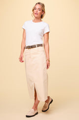 Mallory Corduroy Skirt | Cream