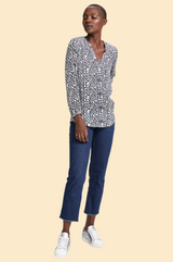 Clea Crinkle Blouse | Blue