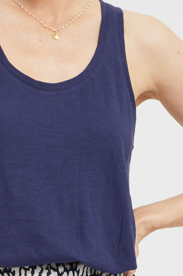 Vest Top | Navy