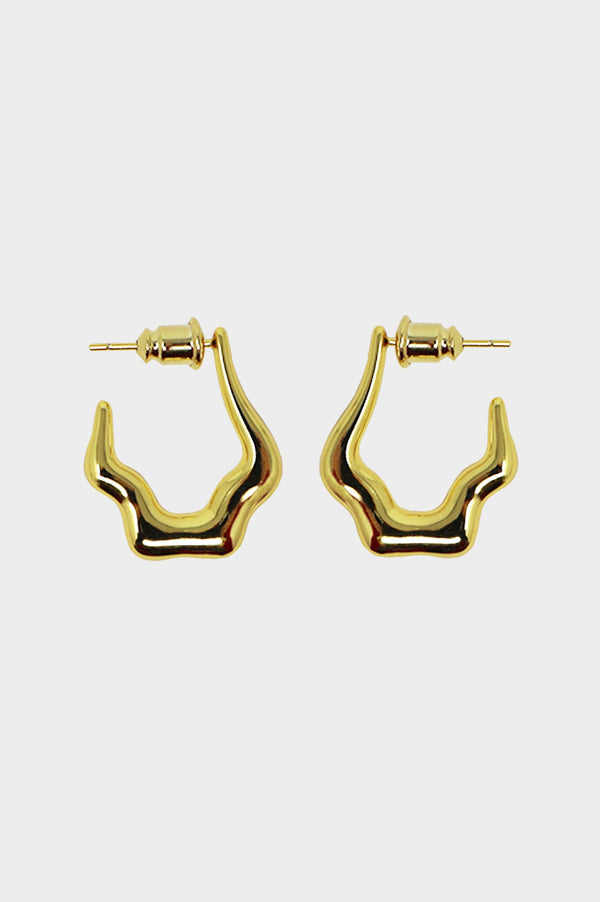 Fleur Hoop Earrings | Gold