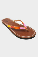 Naisha Soft Sole Sandals | Pink/Orange - Aspiga