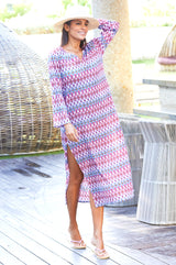 Guadalupe Maxi Tunic | Aztec Raspberry