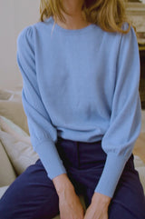 Crew Neck Jumper | Serene Blue