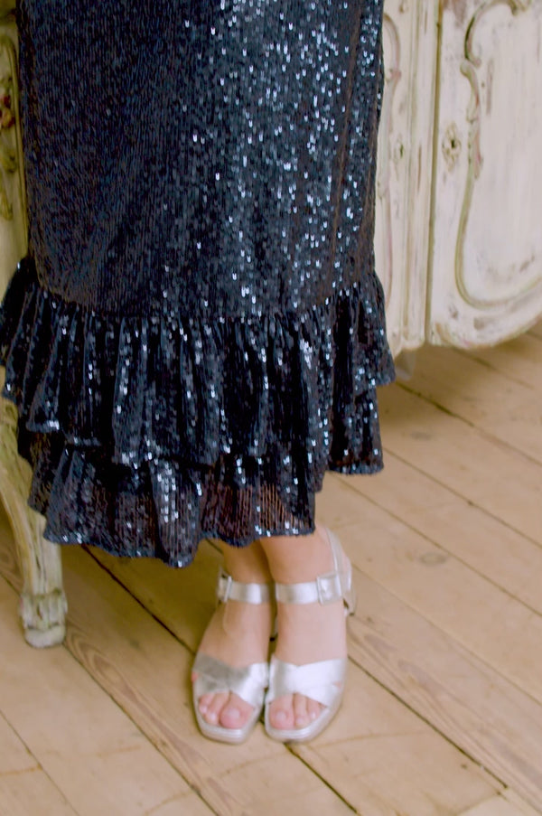 Sequin Victoria Dress | Blue